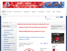 Tablet Screenshot of isgf.org